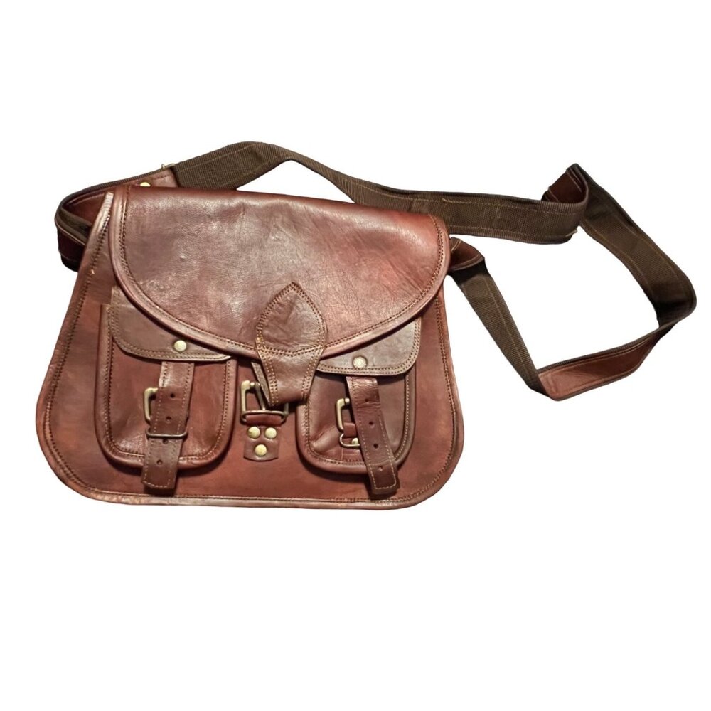 cuero 14 Inch Leather Crossbody Satchel Ladies Purse Women Shoulder Bag Tote